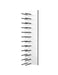 Fusion Wine Wall Rack 4FT (Label Out) - White Acrylic (12 - 36 Bottles)