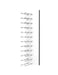 Fusion Wine Wall Rack 4FT (Label Out) - White Acrylic (12 - 36 Bottles)